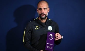 Guardiola wins first EPL manager of the month award
