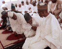 El-Rufai prays with Buhari at Aso Rock mosque