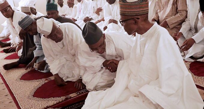 El-Rufai prays with Buhari at Aso Rock mosque