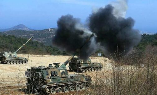 N’Korea conducts large-scale firing drill to show strike power