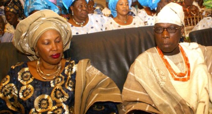 Obasanjo’s ex-wife: God aborted  3rd term bid of my former husband… He’ll stop Buhari in 2019