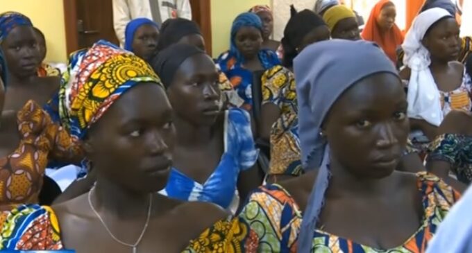 Freed Chibok girls arrive Abuja