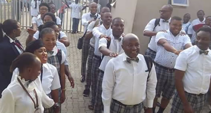 PHOTOS: Diamond Bank staff dress in school uniform to mark Children’s Day