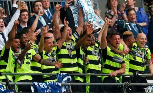 Huddersfield return to top flight of English football after 45 years