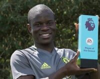 Kanté wins third player of the season award