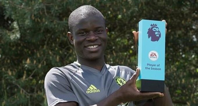 Kanté wins third player of the season award
