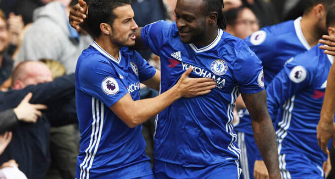 Moses helps Chelsea pummel Stoke 4-0