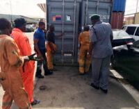 Container-load of arms found in Lagos port