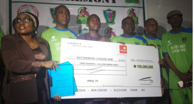 Nigeria’s third tier league secures N100m TV rights deal