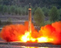 North Korea defies threats of sanctions, fires ballistic missile