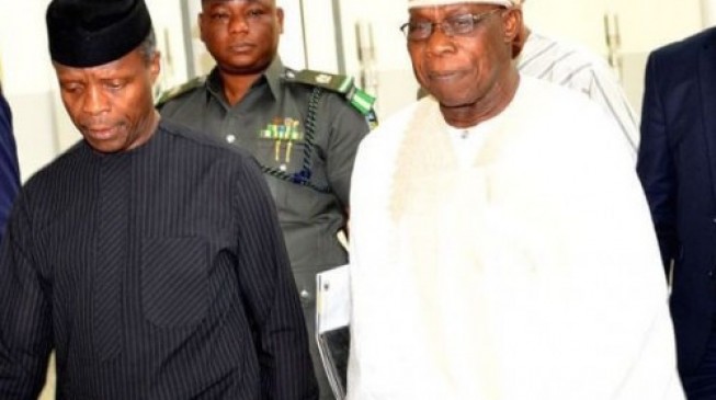 Osinbajo, Obasanjo at conference to discuss Biafra