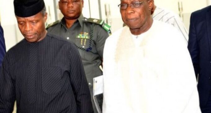 Osinbajo, Obasanjo at conference to discuss Biafra
