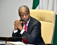 We are working on replacing some of 41 items not valid for forex, says Osinbajo