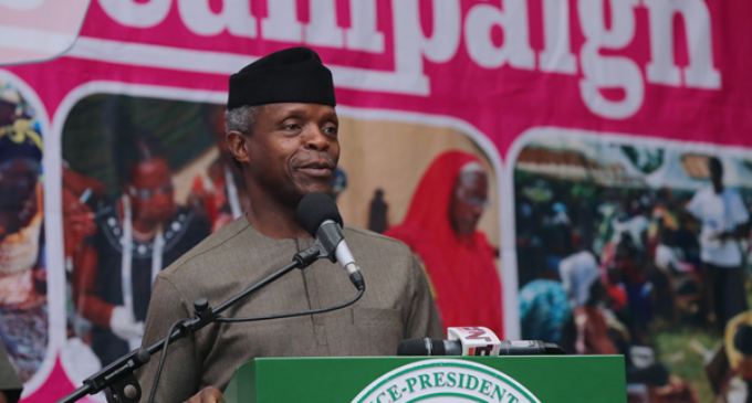 Osinbajo: Those making marginalisation charges want political appointment