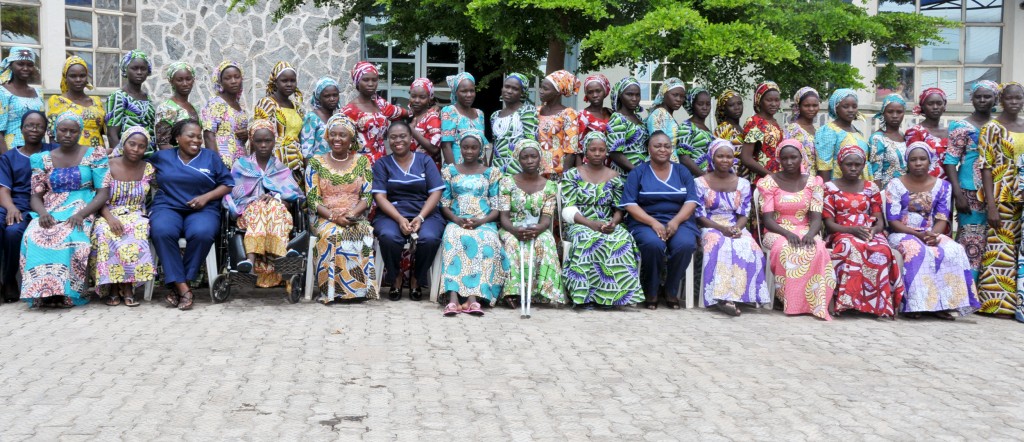 PIC.9.  82 RESCUED CHIBOK SCHOOL GIRLS REUNITE WITH THE 21 RESCUED LAST YEAR, IN ABUJA