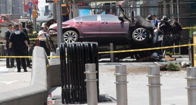 One killed, 19 injured as car plows into pedestrians in New York’s Times Square