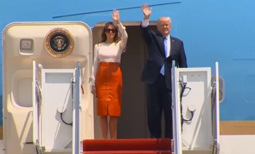 Trump makes first overseas trip