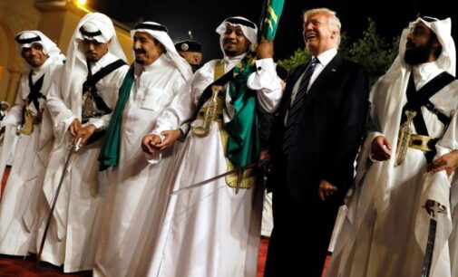 Trump dances with Saudi king