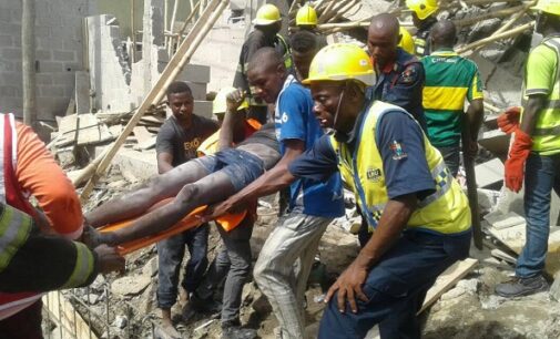 ‘Many trapped’ as 3-storey building collapses in Lagos