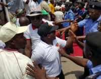 Angry workers ‘force’ Saraki, Dogara out of Eagle Square