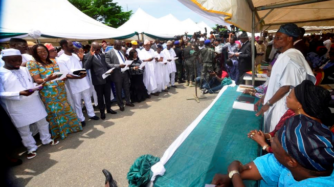 Aregbesola inaugurates cabinet after over two years in office