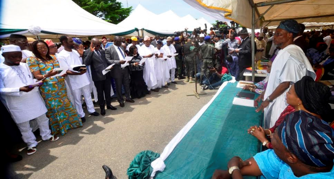 Aregbesola inaugurates cabinet after over two years in office