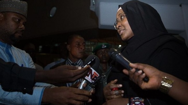 Aisha Buhari Returns From London, says Buhari is Pleased with Osinbajo's Loyalty
