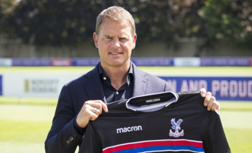 Frank de Boer appointed new coach of Crystal Palace