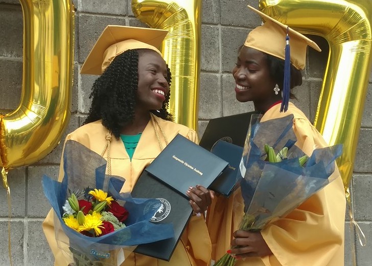 Joy-Bishara-and-Lydia-Pogu-from-Chibok-Nigeria-Graduated-High-school-June-3-2017