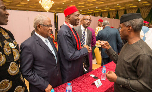 Quit notice: Osinbajo meets south-east leaders, says don’t be tempted to retaliate