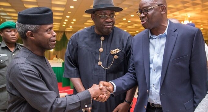 Osinbajo to governors: Don’t play politics with security