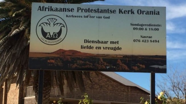 South African church bars blacks