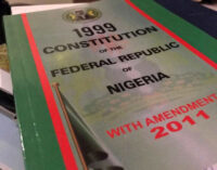 Why constitution is not Nigeria’s major problem