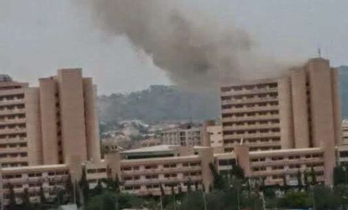 ‘Electrical spark’ causes fire outbreak at federal secretariat Abuja (updated)