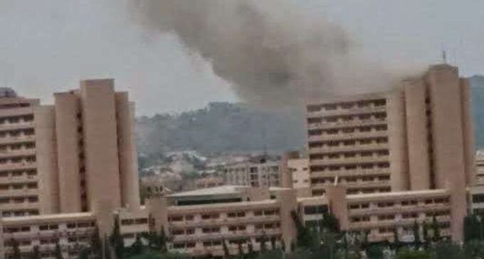 ‘Electrical spark’ causes fire outbreak at federal secretariat Abuja (updated)