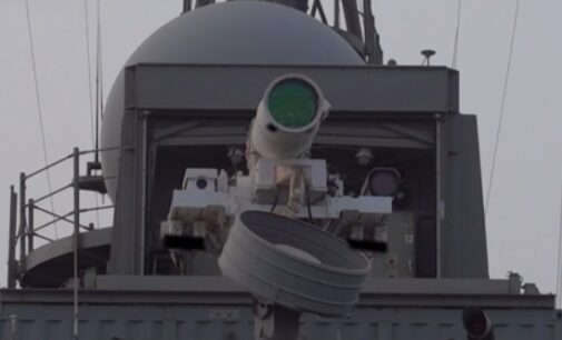 US navy tests world’s first laser weapon