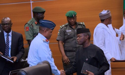 Boko Haram: Osinbajo meets service chiefs