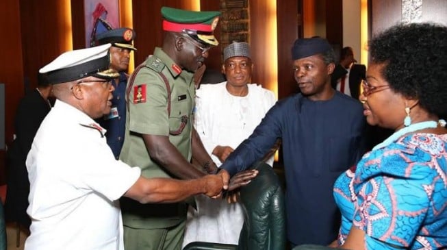 Osinbajo orders service chiefs to relocate to Maiduguri