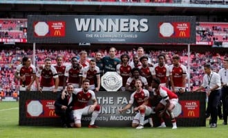 Moses scores but Arsenal edge Chelsea to lift Community Shield