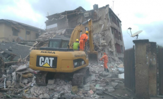 Three-storey building collapses in Lagos
