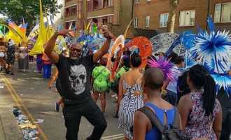 PHOTOS: Dino Melaye rocks Nottinghill Carnival