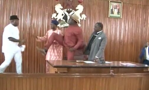 TRENDING VIDEO: Edo lawmakers exchange blows over speaker’s removal