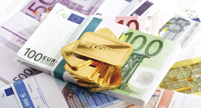 Gold finally breaks above $1300. Will the euro follow?