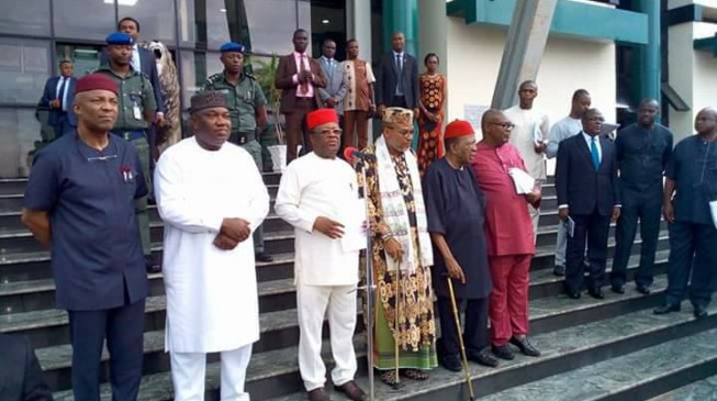 ‘Election boycott’: South-east govs meet with Nnamdi kanu