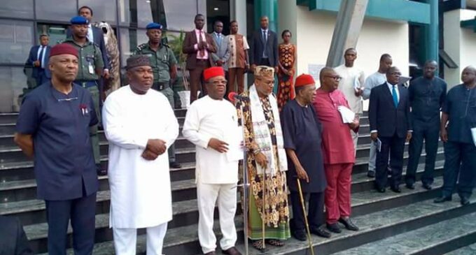 Under pressure from Aso Rock, south-east governors proscribe IPOB