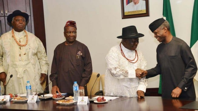 Niger Delta elders meet Osinbajo — 72 hours after issuing ultimatum