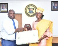 Ambode awards scholarship to one-day gov, says a woman will soon run Lagos
