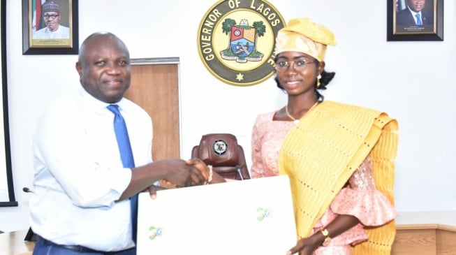 Ambode awards scholarship to one-day gov, says a woman will soon run Lagos
