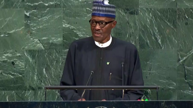 Buhari speaks at UN general assembly