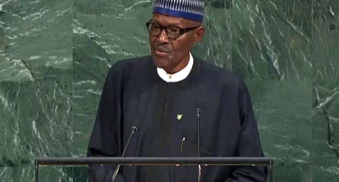 Buhari speaks at UN, says ISIS must be stopped from infiltrating Nigeria